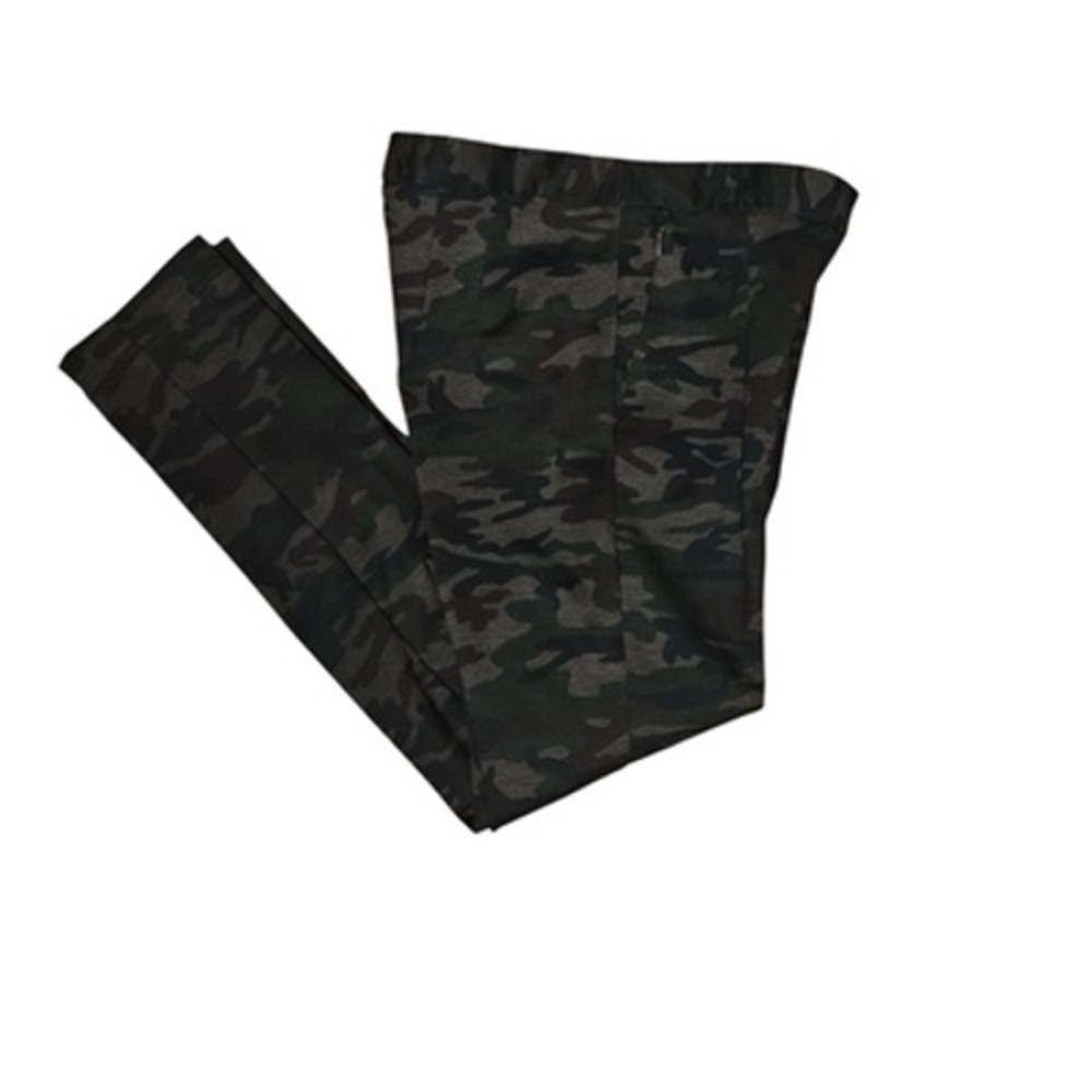 Soft Surroundings Pants Womens Medium Green‎ Camo Stretch Ankle Skinny 28243